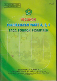 Image of Pedoman Pembelajaran Paket A,B,C Pada Pondok Pesantren