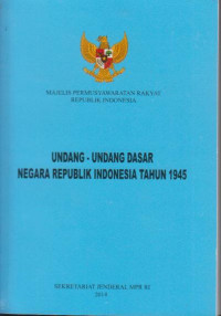 Image of Undang - undang Dasar Negara Republik Indonesia Tahun 1945