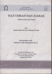 Image of Haji Umrah Dan Ziarah Menurut Kitab Dan Sunah